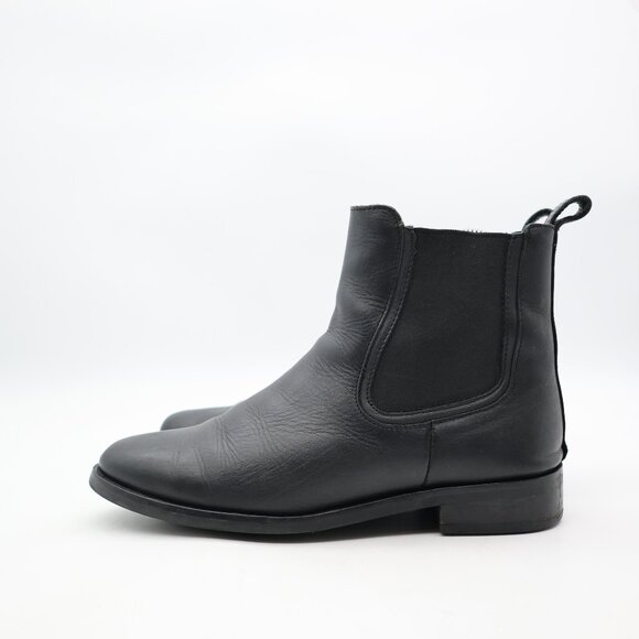 Thursday  Everyday Boots Duchess Chelsea Women's 7.5 Black Leather Boots Pull On - Picture 4 of 9
